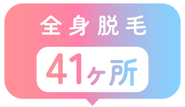 顔・VIO含む全身脱毛 月々2,900円（税込）