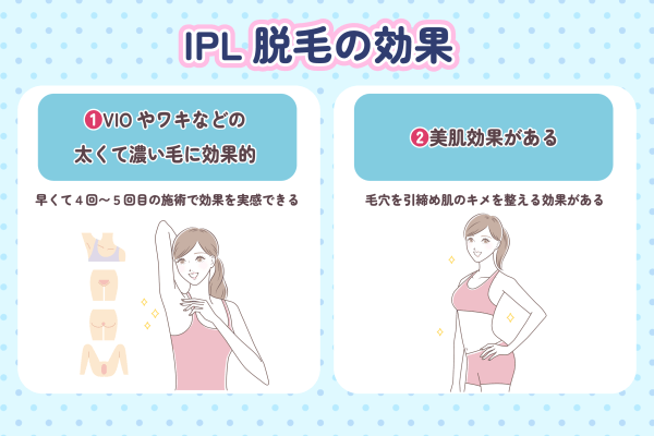 IPL脱毛の効果