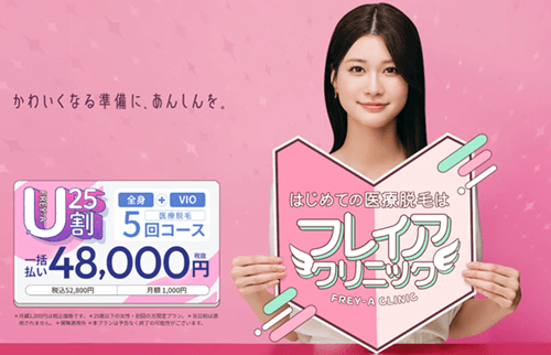 フレイアクリニックのバナー