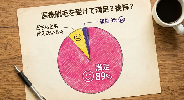 医療脱毛のアンケート結果