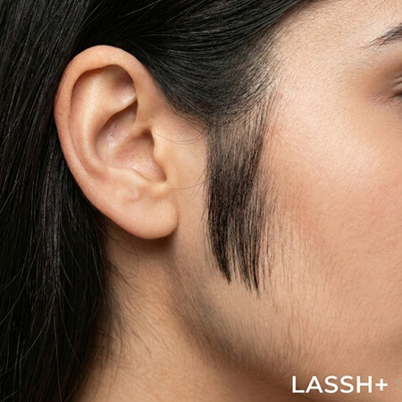 もみあげが濃い女性